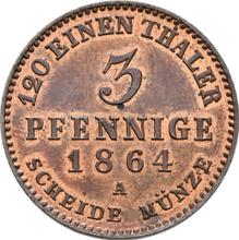 3 Pfennig 1864 A  