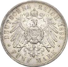 5 марок 1893 F   "Вюртемберг"