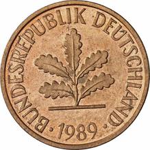 2 Pfennig 1989 D  