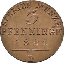 3 Pfennige 1841 D  