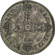 Shilling 1671    "Second laureate bust"