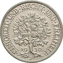 5 Reichsmark 1930 J   "Oak Tree"