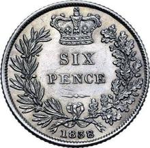 Sixpence 1838   