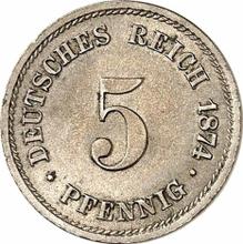 5 Pfennig 1874 B  
