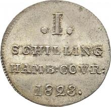 Shilling 1823  H.S.K. 