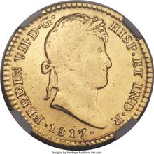 2 Escudos 1817 Mo JJ 