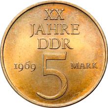 5 Mark 1969 A   "20 Jahre DDR"