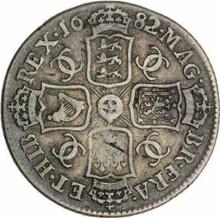 Shilling 1682    "Second laureate bust"