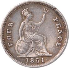 4 Pence (1 grote) 1851   