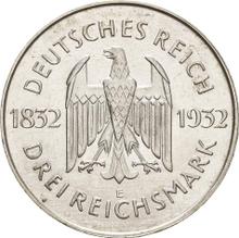 3 Reichsmark 1932 E   "Goethe"