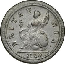 Halfpenny 1720    "Second laureate bust"