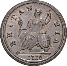 Halfpenny 1718    "First laureated bust"