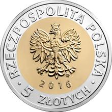 5 Zlotych 2016 MW   "Priest's Mill in Lodz"