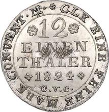 1/12 Thaler 1824  CvC 