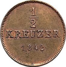 Medio kreuzer 1842   