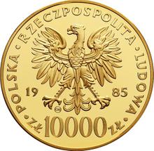 10000 Zlotych 1985 CHI  SW "Papst Johannes Paul II"