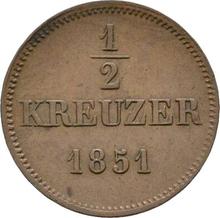 Medio kreuzer 1851   