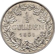 1/2 guldena 1861   