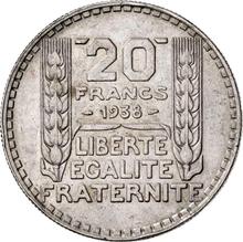 20 francos 1938   