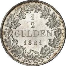 1/2 guldena 1861   