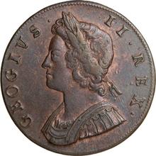 Halfpenny 1730    "Young Head"