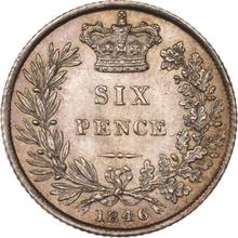 Sixpence 1846   