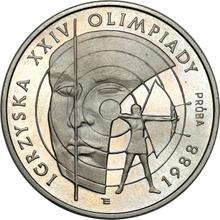 1000 Zlotych 1987 MW  ET "Olympiade in Seoul 1988" (Probe)