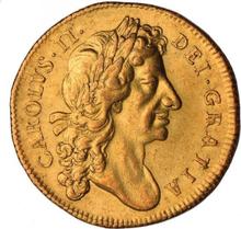 Two guinea 1680    "Second laureate bust"