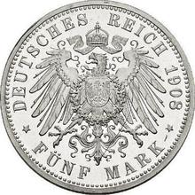 5 марок 1908 A   "Любек"