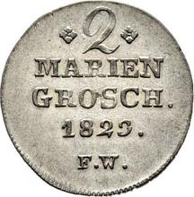 2 Mariengroschen 1823  F.W. 