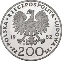 200 Zlotych 1982 CHI   "Papst Johannes Paul II"