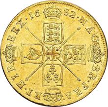 Five guineas 1682    "Second laureate bust"