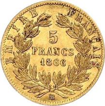 5 Francs 1866 BB  