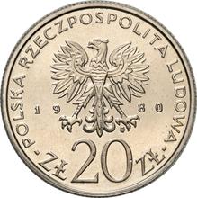 20 Zlotych 1980 MW   "Barricade Battles" (Pattern)