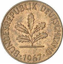 1 Pfennig 1967 D  
