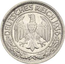 50 Reichspfennig 1936 J  