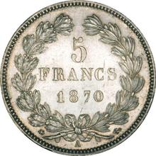 5 franków 1870 A   "Brak legendy"
