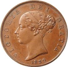 Halfpenny 1839   WW