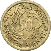 50 Rentenpfennig 1923 F  