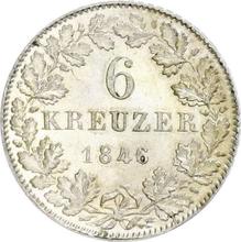6 Kreuzer 1846   