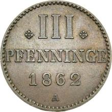 3 Pfennig 1862 A  