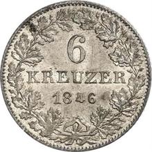 6 Kreuzer 1846   