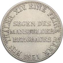 Tálero 1831 A   "Minero"