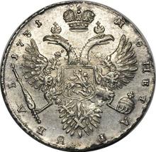 Rouble 1731    "The corsage is parallel to the circumference"