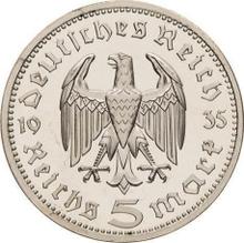 5 reichsmark 1935 E   "Hindenburg"