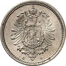 5 Pfennig 1876 G  