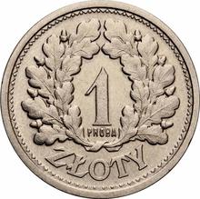1 Zloty 1928    "Oak wreath" (Pattern)