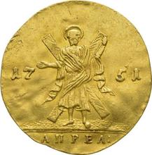 Chervonetz (Ducat) 1751    "St Andrew the First-Called on the reverse"