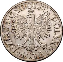 5 Zlotych 1936   JA "Sailing Vessel" (Pattern)