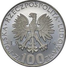 100 Zlotych 1974 MW  AJ "Marie Curie"